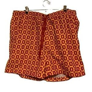Boca Classics Size XL Red & Yellow Swim Trunks